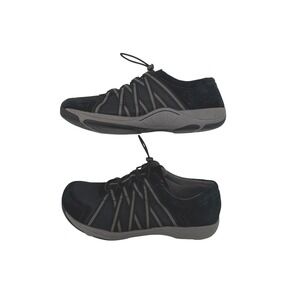 Dansko Women's Black Athletic Walking Shoes Size 40 (US 9.5–10) Leather & Mesh